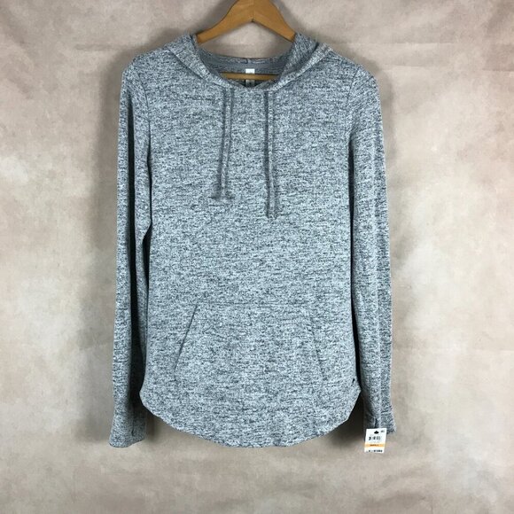 IDEOLOGY Gray Cozy Knit Hoodie NWT SMALL - Picture 1 of 5